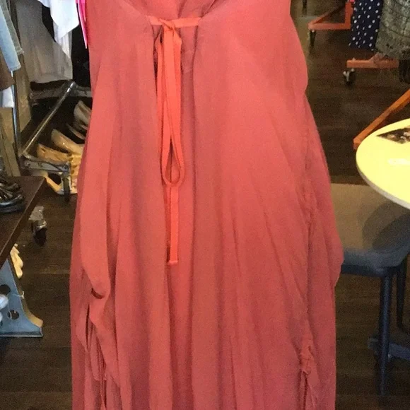 Elisabeth and James Pumpkin Chiffon Gown - Picture 5 of 5